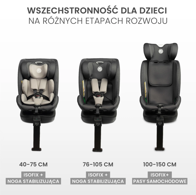 Caretero Fortis I-Size Graphite