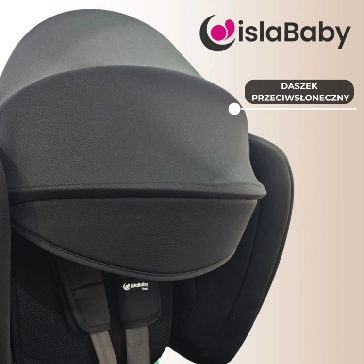 IslaBaby Titan składany fotelik samochodowy 9-36 z daszkiem przeciwsłonecznym