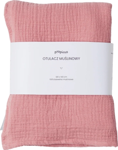 Piapimo Otulacz Muślinowy 120x140 Róż