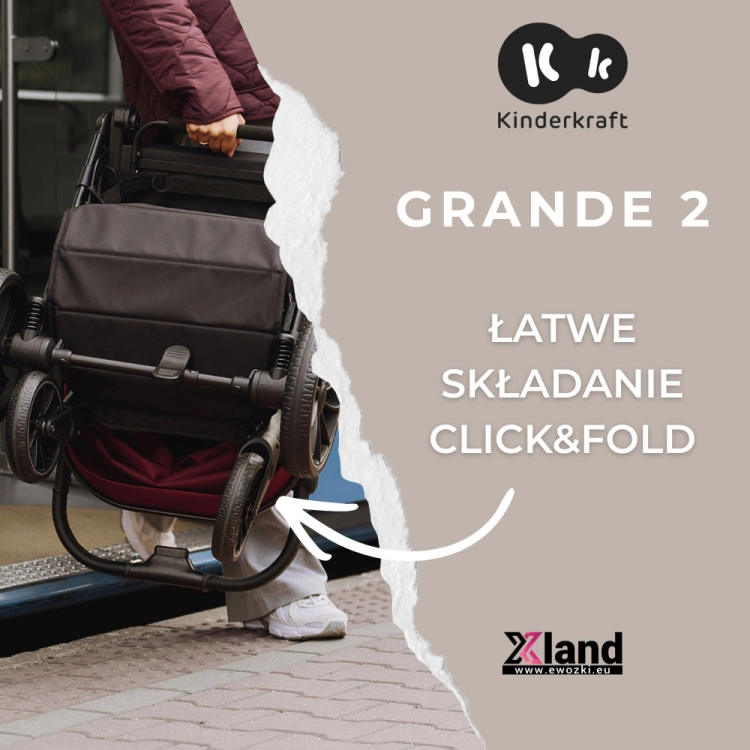 Kinderkraft Grande 2 łatwe składanie