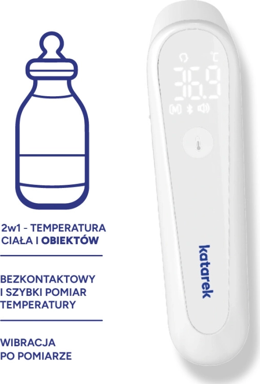 Katarek termometr do czoła na podczerwień DET-3019