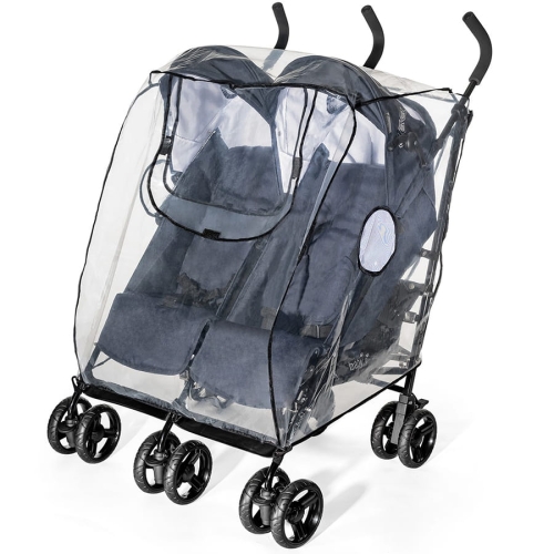 Reer Raincover - folia na wózek bliźniaczy (jeden obok drugiego)