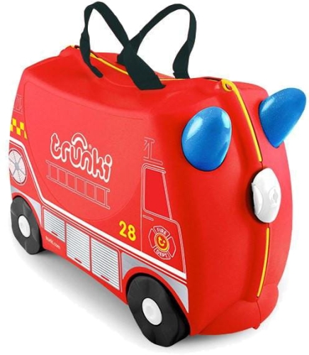 Trunki jeżdżąca walizeczka | Wóz strażacki Frank Czerwony