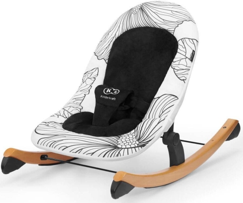 Kinderkraft Finio - leżaczek, bujaczek 2w1 | Black