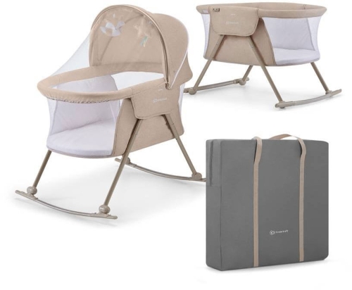 Kinderkraft Lovi - łóżeczko wielofunkcyjne 3w1 | Beige