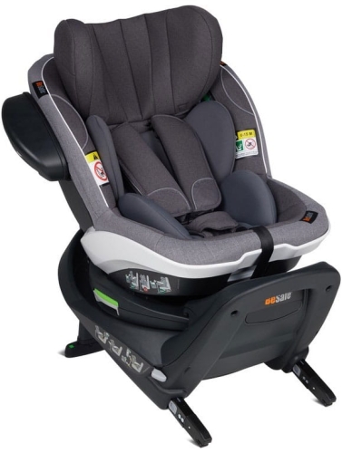 BeSafe iZi Turn i-Size 360° - obrotowy fotelik samochodowy ~0-18 kg | Metaliczny Melange 02