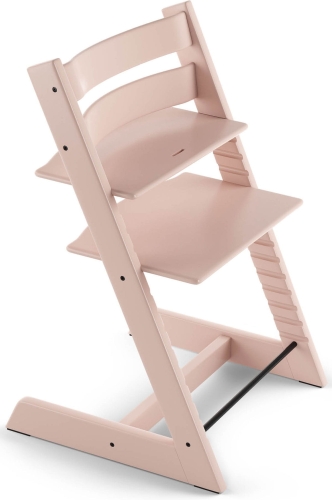 Stokke Tripp Trapp - krzesełko do karmienia z litego drewna dla dzieci i dorosłych | Beech - Serene Pink