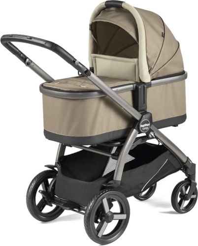 PegPerego Ypsi Combo - wielofunkcyjny wózek dziecięcy, zestaw 2w1 z opcją 3w1 | Class Beige