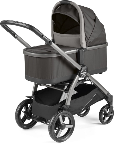 PegPerego Ypsi Combo - wielofunkcyjny wózek dziecięcy, zestaw 2w1 z opcją 3w1 | Class Grey