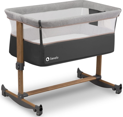 Lionelo Leonie - łóżeczko dostawne | Grey Stone