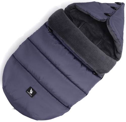 Cottonmoose Baby Moose Yukon - uniwersalny śpiworek do wózka spacerowego, gondoli lub fotelika | Graphite