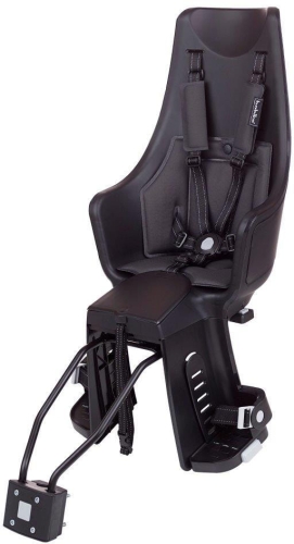 Bobike Maxi Plus Exclusive - fotelik rowerowy mocowany do ramy | Urban Black