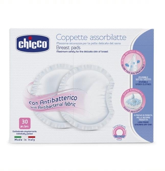 Chicco Antybakteryjne wkładki laktacyjne | 30 szt.