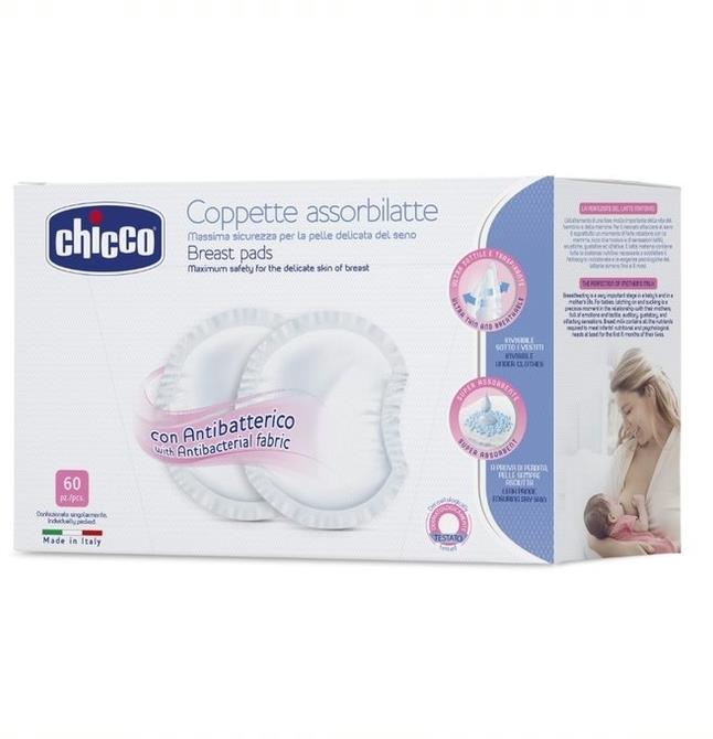 Chicco Antybakteryjne wkładki laktacyjne | 60 szt.
