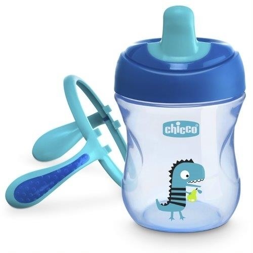 Chicco Kubek niekapek z ustnikiem 6m+ | Niebieski