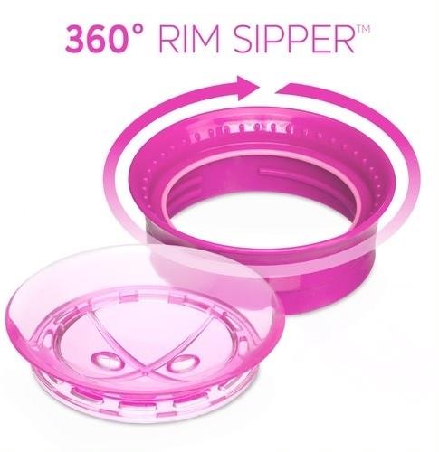 Chicco Kubek 360 do nauki picia 12m+ | Pink Elephant