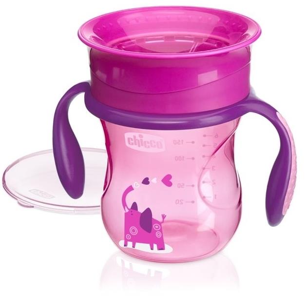 Chicco Kubek 360 do nauki picia 12m+ | Pink Elephant