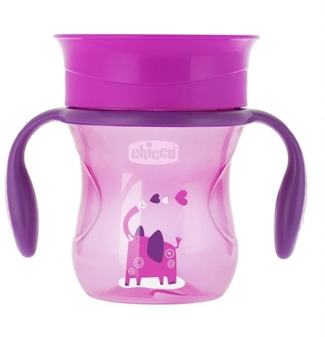 Chicco Kubek 360 do nauki picia 12m+ | Pink Elephant