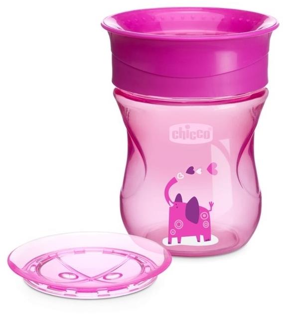 Chicco Kubek 360 do nauki picia 12m+ | Pink Elephant