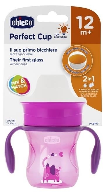 Chicco Kubek 360 do nauki picia 12m+ | Pink Elephant