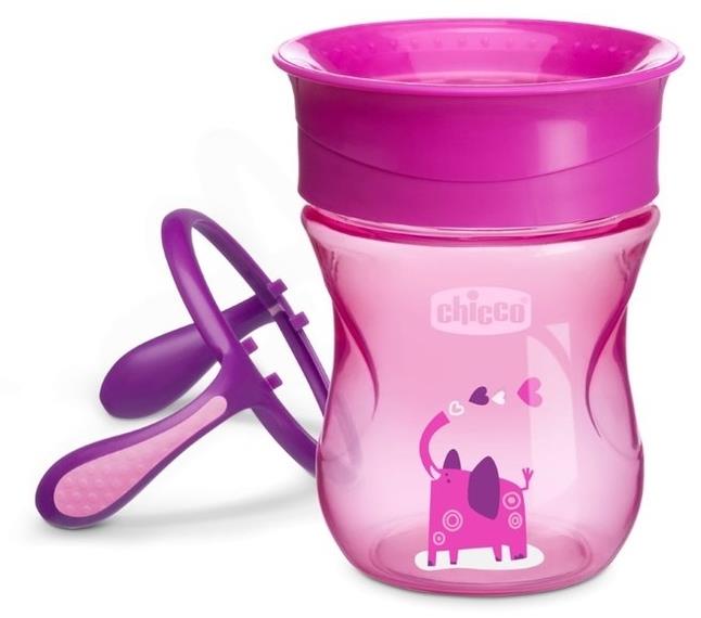 Chicco Kubek 360 do nauki picia 12m+ | Pink Elephant