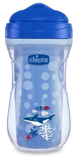 Chicco Kubek niekapek termiczny z twardym ustnikiem 14M+ | Niebieski