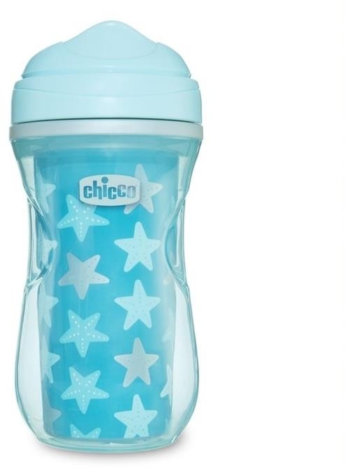 Chicco Kubek niekapek termiczny z twardym ustnikiem 14M+ | Niebieski