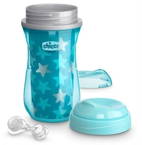 Chicco Kubek niekapek termiczny z twardym ustnikiem 14M+ | Niebieski