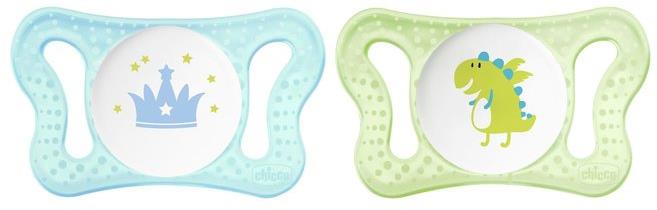 Chicco Smoczek Physio Micro silikonowy 0-2m 2szt | Niebieski