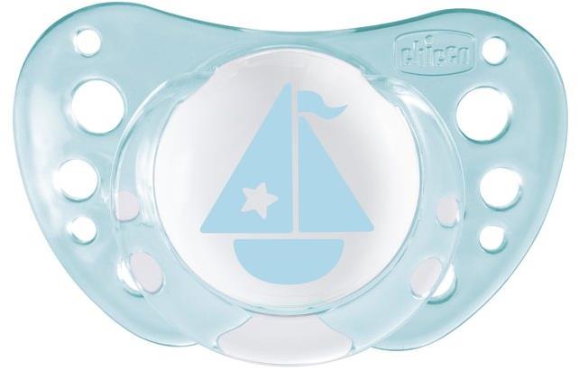 Chicco Smoczek Physio Air Silikonowy 0-6m 2szt | Niebieski