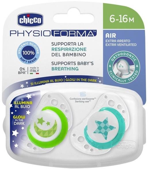 Chicco Smoczek Physio Air Silikonowy 6-16m 2szt | Lumi