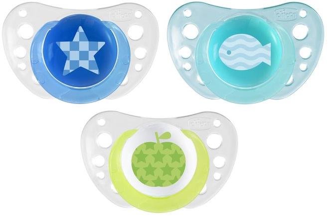 Chicco Smoczek Physio Air Silikonowy 6-16m 2szt | Niebieski
