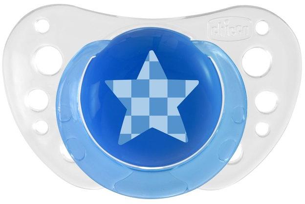 Chicco Smoczek Physio Air Silikonowy 6-16m 2szt | Niebieski