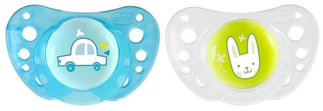Chicco Smoczek Physio Air Silikonowy 16-36m 2szt | Niebieski