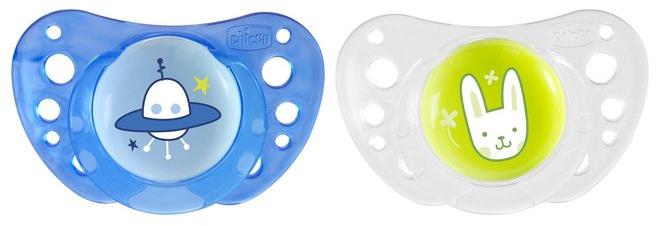 Chicco Smoczek Physio Air Silikonowy 16-36m 2szt | Niebieski