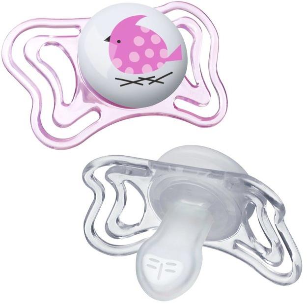 Chicco Smoczek Physio Light silikonowy 2-6m 2szt | Różowy