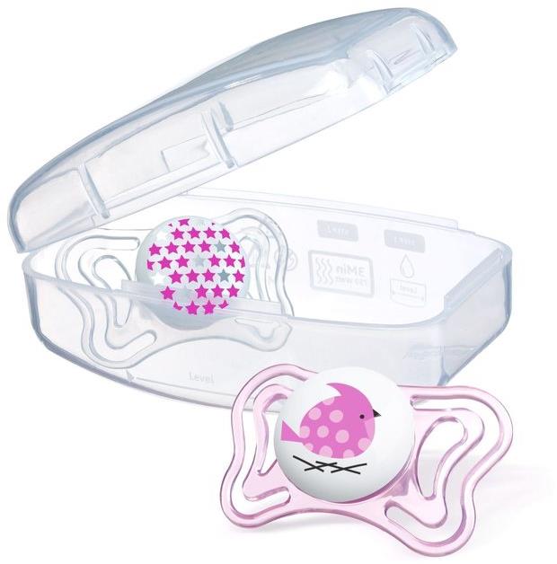 Chicco Smoczek Physio Light silikonowy 2-6m 2szt | Różowy