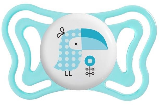 Chicco Smoczek Physio Light silikonowy 2-6m 2szt | Niebieski