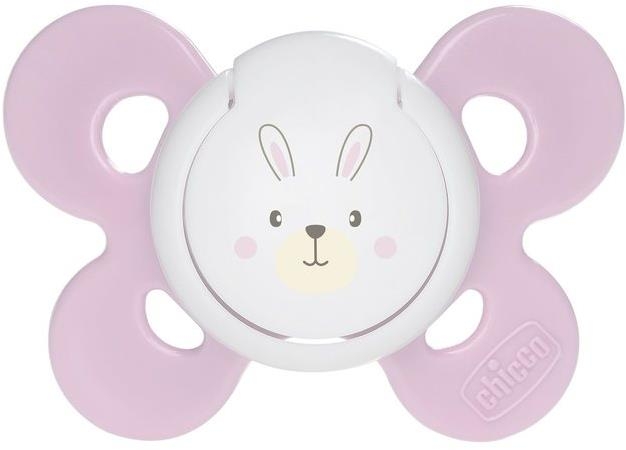 Chicco Smoczek Physio Comfort silikonowy 0-6m 1szt | Różowy
