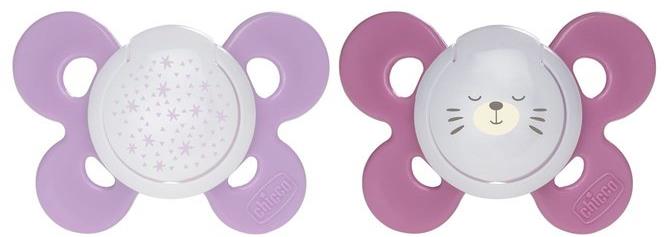 Chicco Smoczek Physio Comfort silikonowy 16-36m 1szt | Różowy