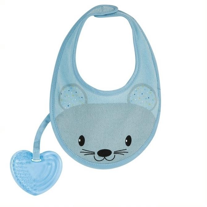 Chicco Śliniaczek z gryzakiem 4m+ | Niebieski