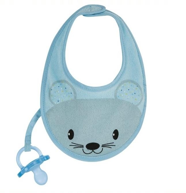 Chicco Śliniaczek z gryzakiem 4m+ | Niebieski