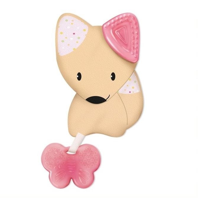 Chicco Gryzak z maskotką 4m+ | Różowy
