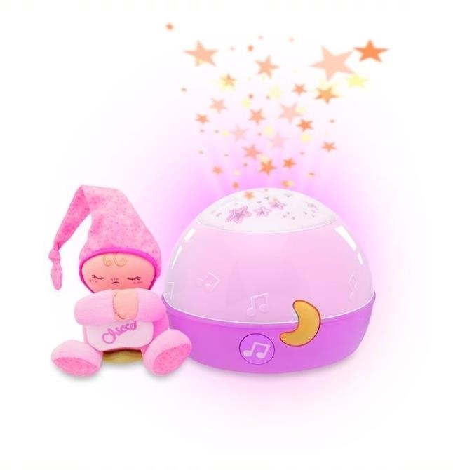 Chicco First Dreams - projektor gwiazdek | Różowy