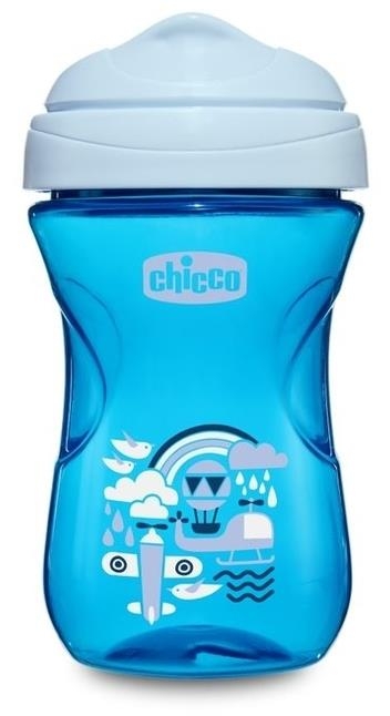 Chicco Kubek niekapek z twardym ustnikiem 12 m+ | Niebieski