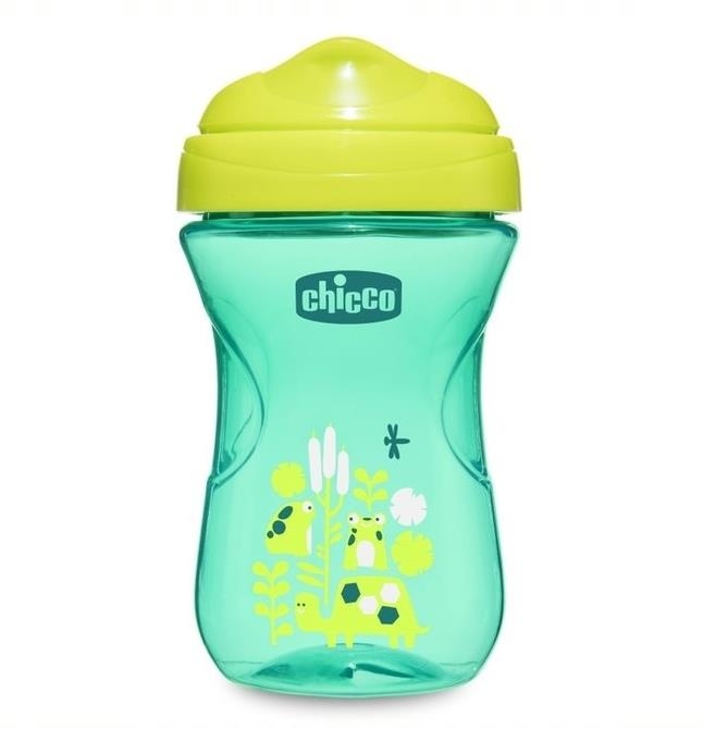 Chicco Kubek niekapek z twardym ustnikiem 12 m+ | Niebieski