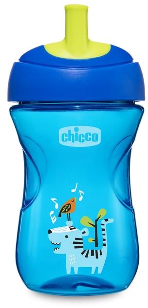 Chicco Kubek niekapek z ustnikiem w kształcie słomki 12 m+ | Niebieski