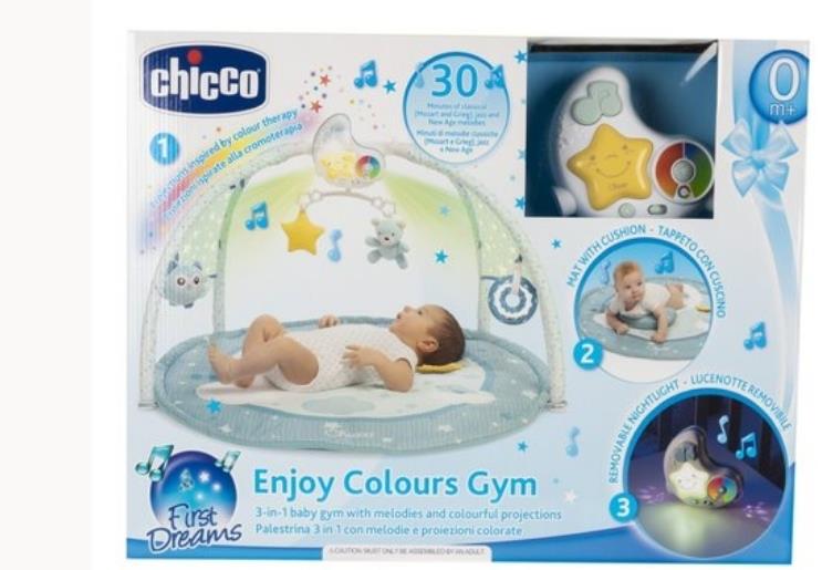 Chicco Enjoy Colors - mata edukacyjna 3w1 | Niebieska