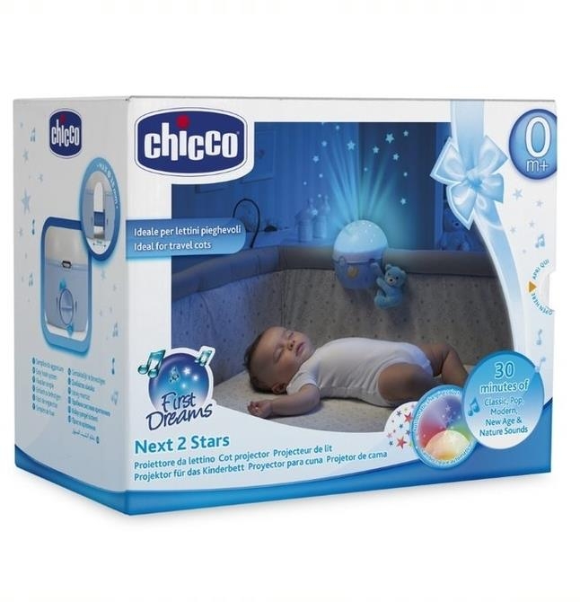 Chicco First Dreams Next2Stars - Projektor na łóżeczko | Niebieski