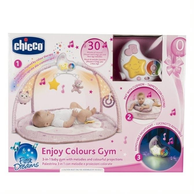 Chicco Enjoy Colors - mata edukacyjna 3w1 | Różowa